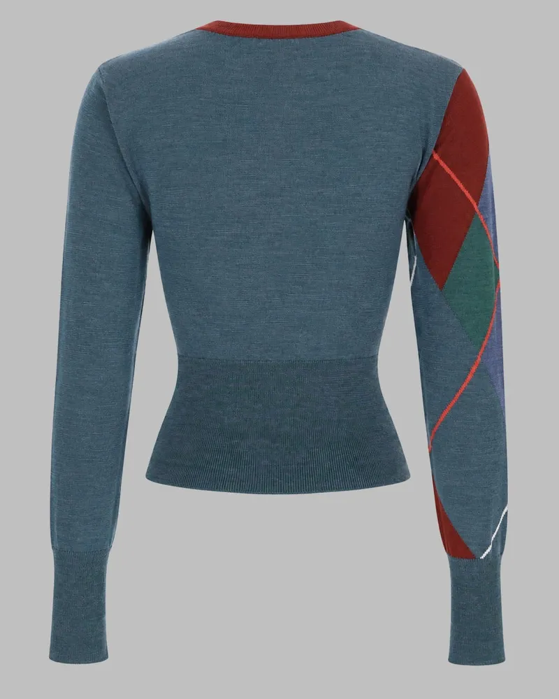 Vivienne Westwood Argyle Wool Cardigan Multicolour