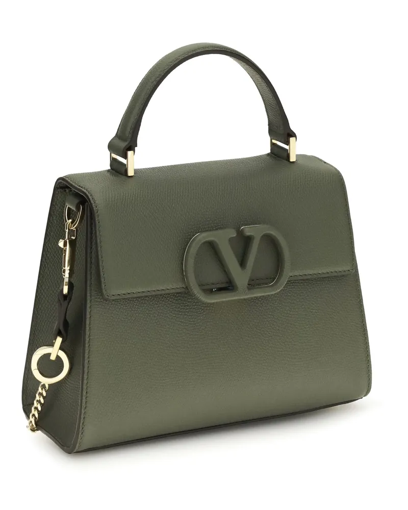 Valentino Garavani Women's Vsling Mini Grained Calfskin Handbag 0io Calf Leather Bos Taurus Handbags Hand Bags Green