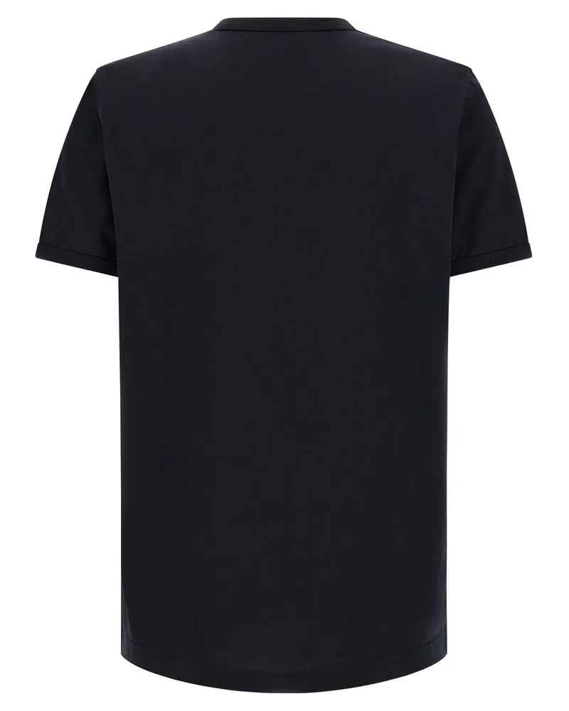 Dolce & Gabbana Metal Logo Plaque T-shirt — Black Black