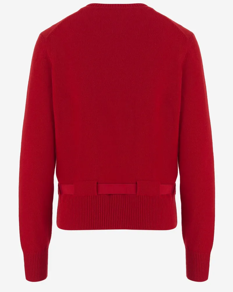 Ferragamo Women Cardigan Cashmere Red Sweater Red