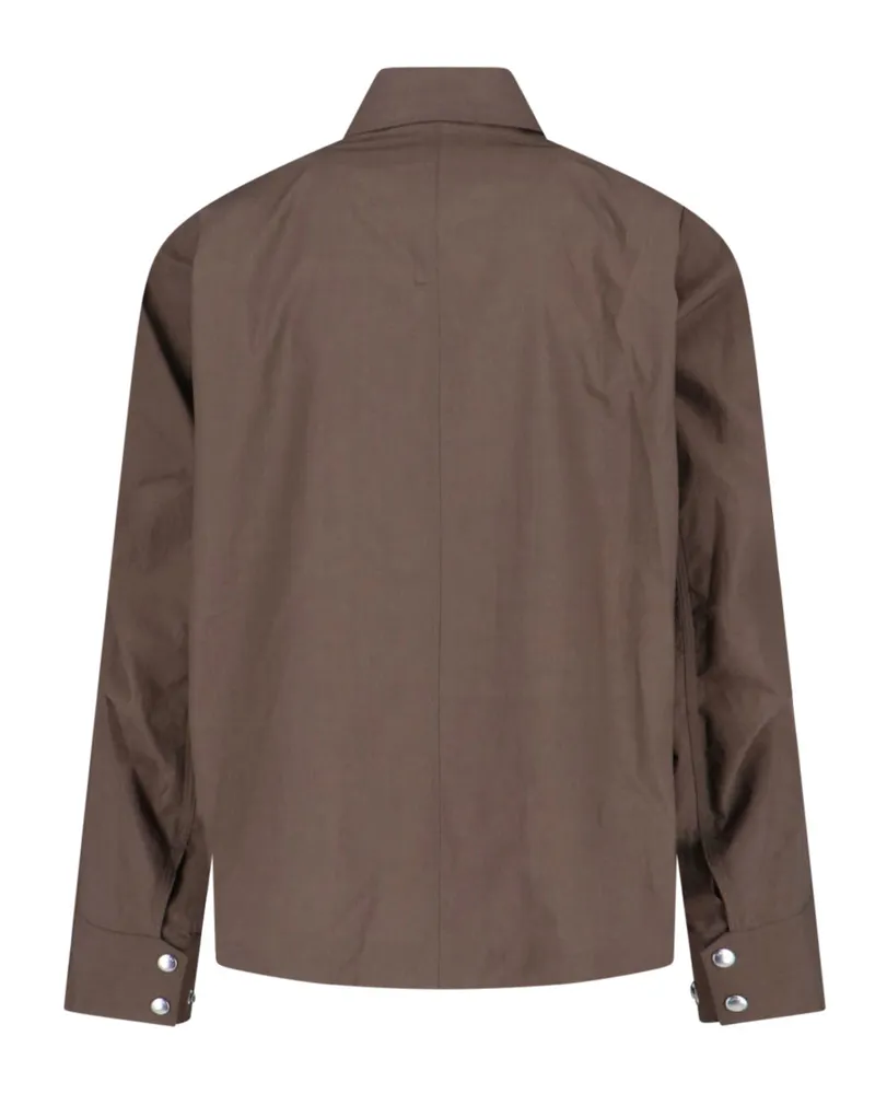 Sacai Men's Jackets Beige Cotton Beige