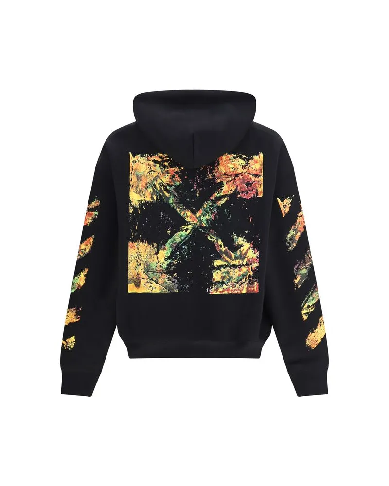 OFF-WHITE Men's Black Cotton Sweatshirt Clothing Black