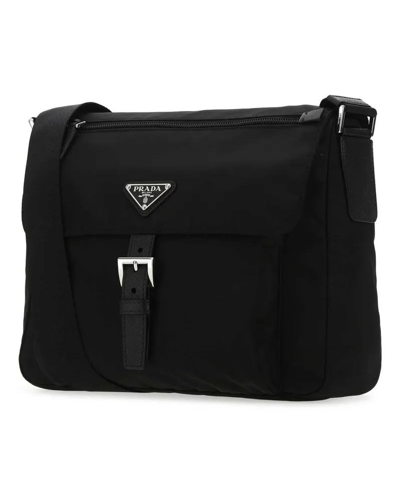 Prada Women's Re-Nylon Crossbody Bag Black Poliammidericiclata Calfskin Black