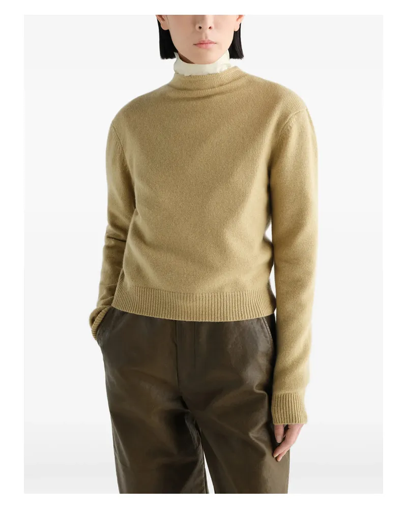 Christophe Lemaire Reversible Cashmere Cardigan — Beige Beige