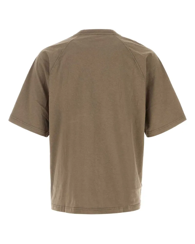 Diesel Men's Mud Cotton Blend T-Jussi T-Shirt 7eta Exterior: Hemp Brown