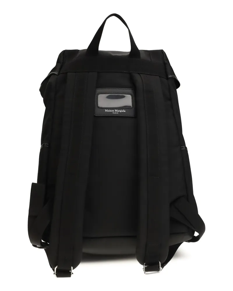 Maison Margiela High Tech Nylon Backpack — Black Black