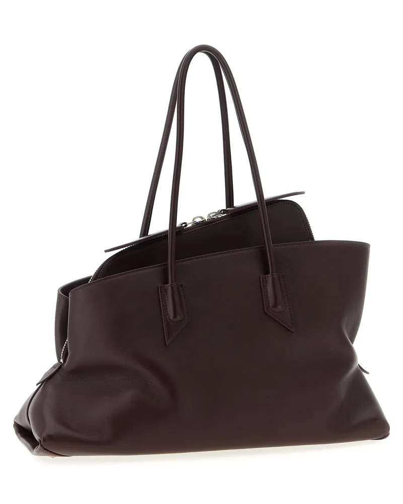 ATTICO Women's Purple Calfskin Shoulder Bag Purple