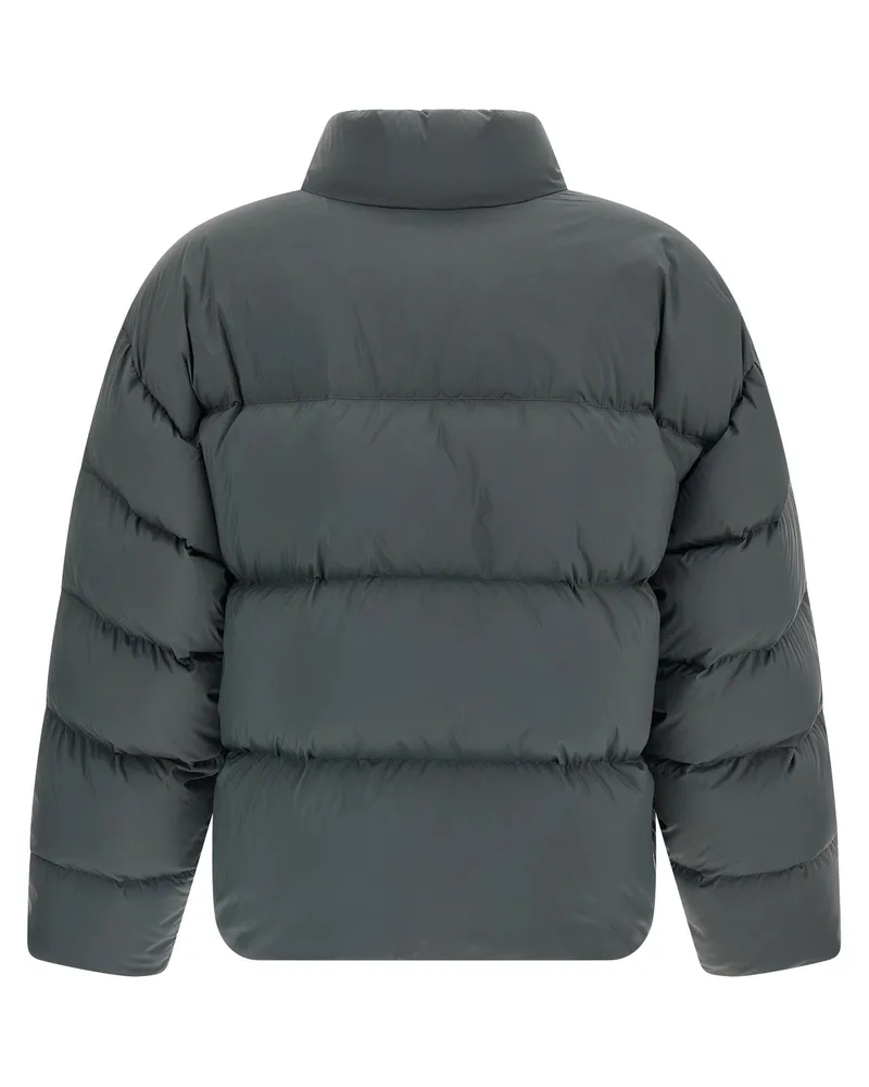 Balenciaga Men's Gray Polyamide Full-Length Jacket Clothing Gray