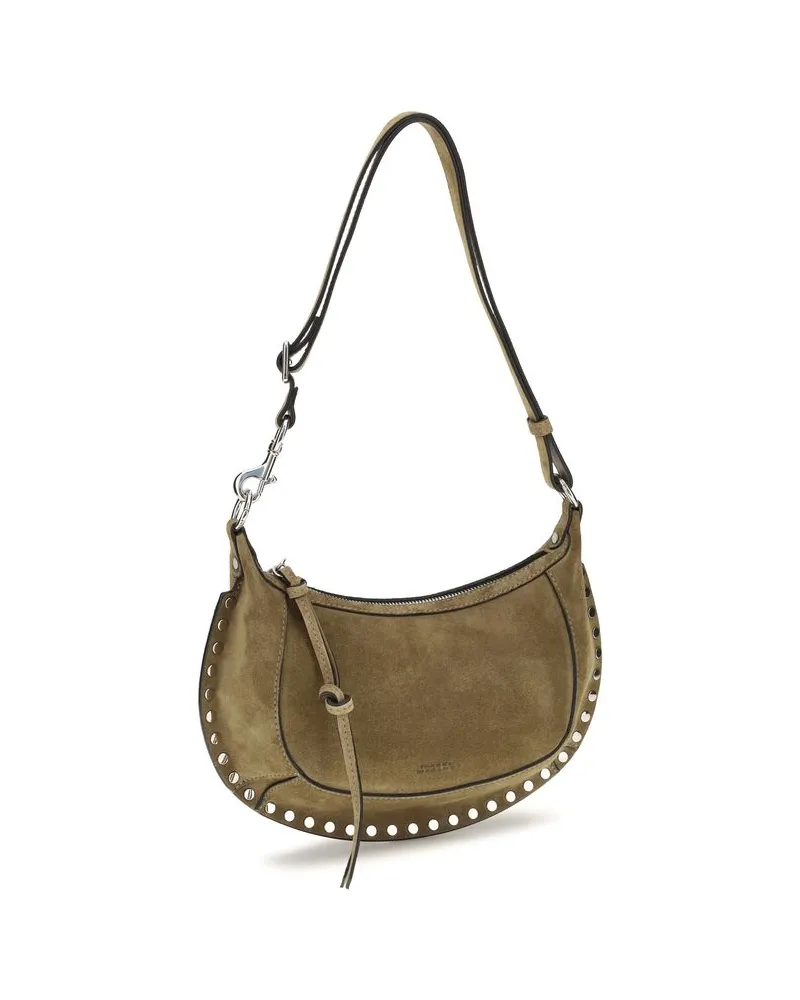 Isabel Marant Women's Beige Calf Leather Bos Taurus Shoulder Bag Beige