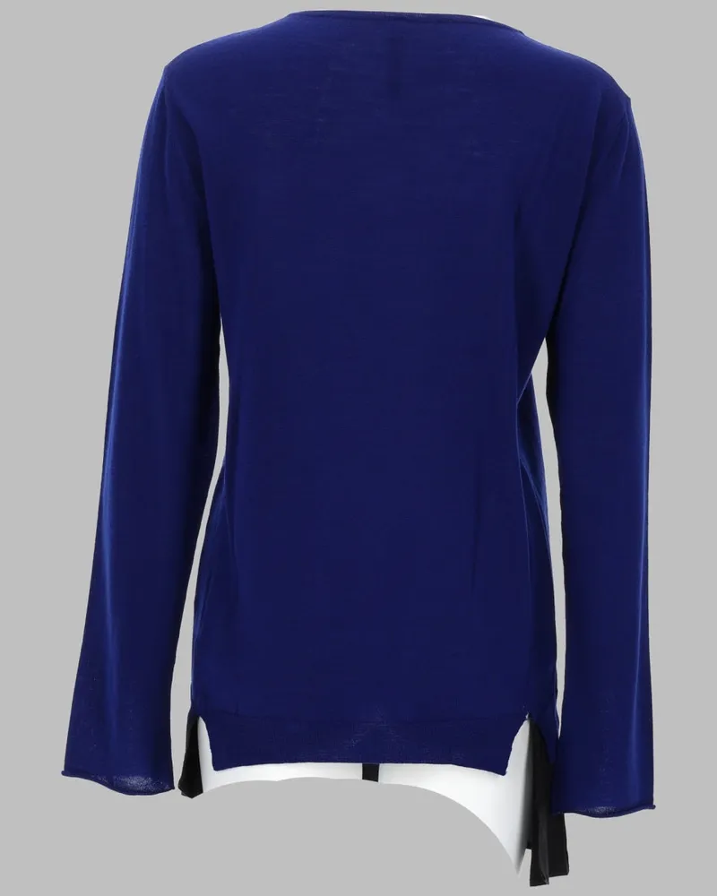 Pier Antonio Gaspari Virgin Wool Jumper — Blue Blue
