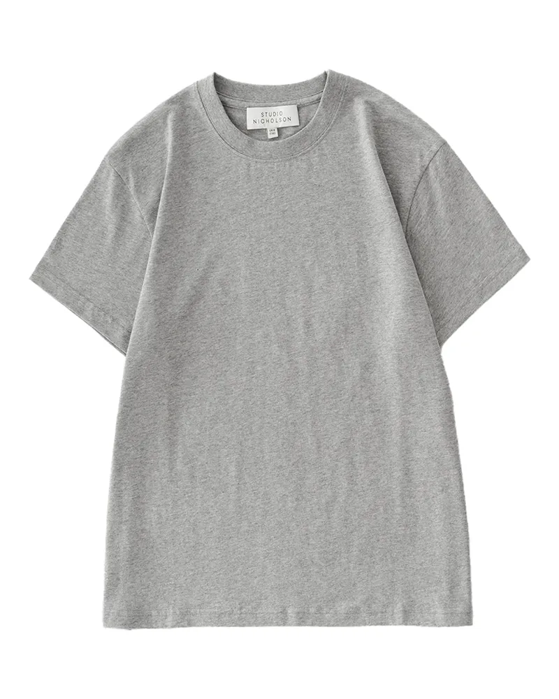 Studio Nicholson Crew-Neck Cotton T-Shirt — Gray Gray