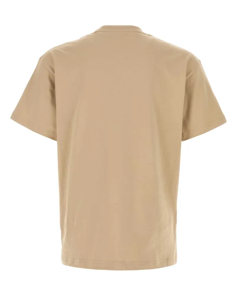 Givenchy Men's Beige Cotton T-Shirt Beigeblack Exterior Beige