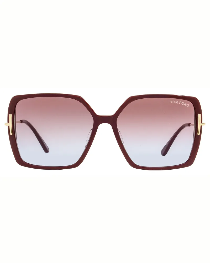 Tom Ford TF1039 Butterfly Square Sunglasses — Bordeaux Bordeaux