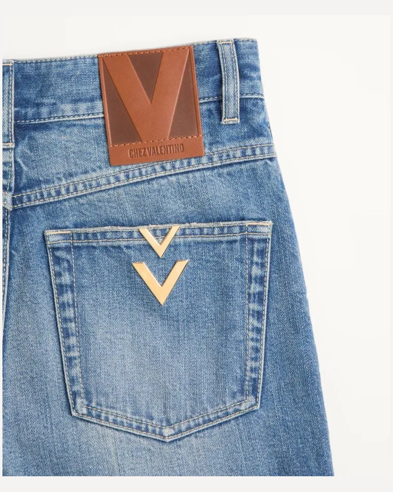 Valentino Garavani Val H26 Jeans — Blue Blue