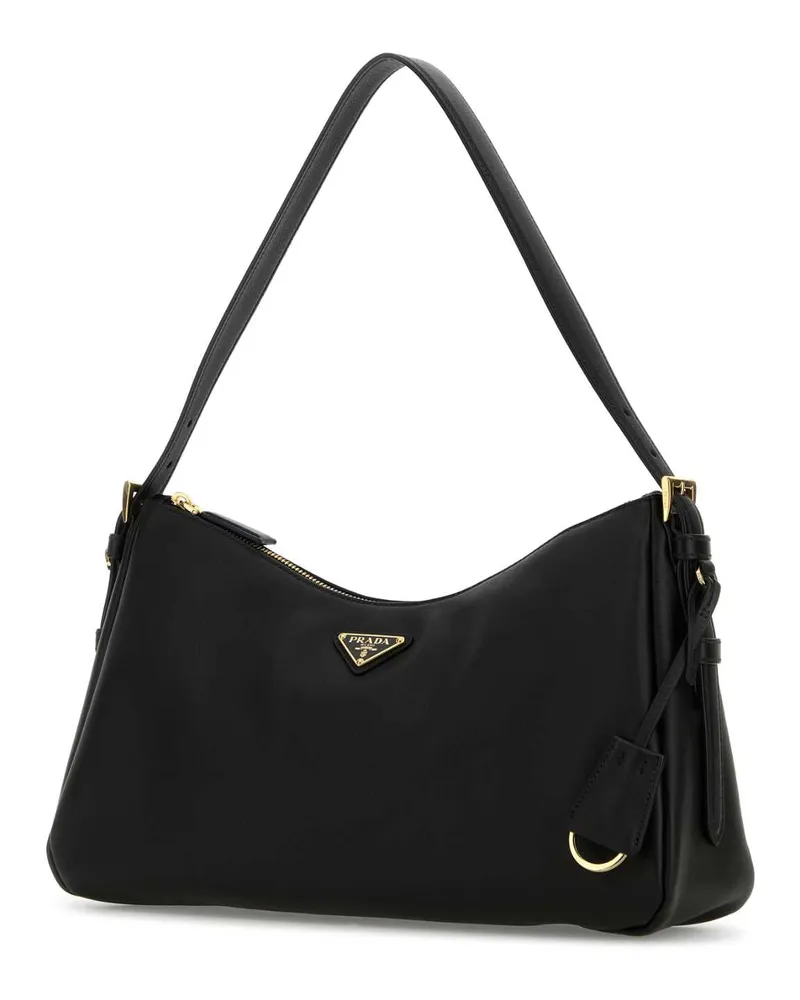 Prada Women's Black Leather Handbag Nero Borse A Mano Bag Black