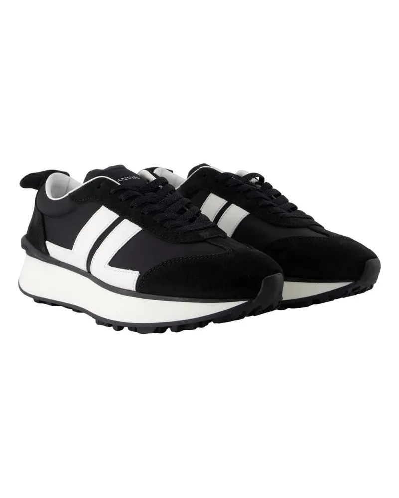 Lanvin Women's Bumpr Sneakers Black Calfskin Black