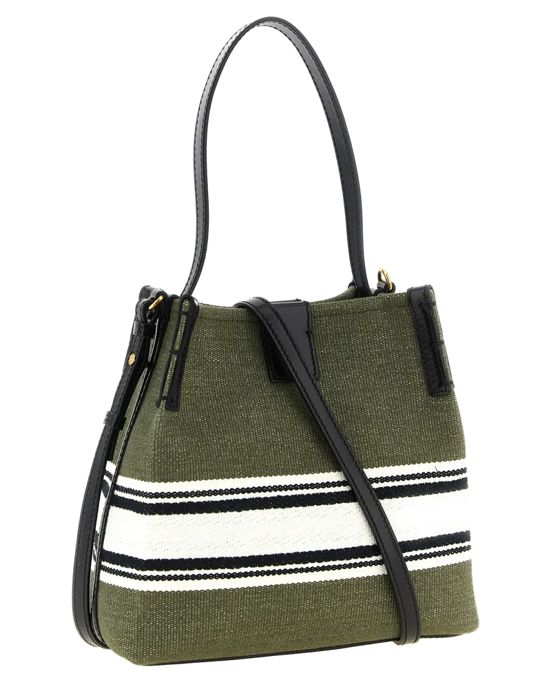 Balmain Canvas Shoulder Bag — Green Green