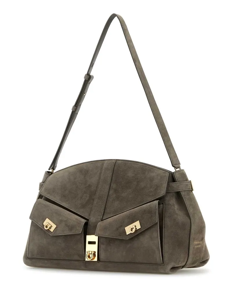 Ferragamo Concrete Borse A Mano Bag Gray