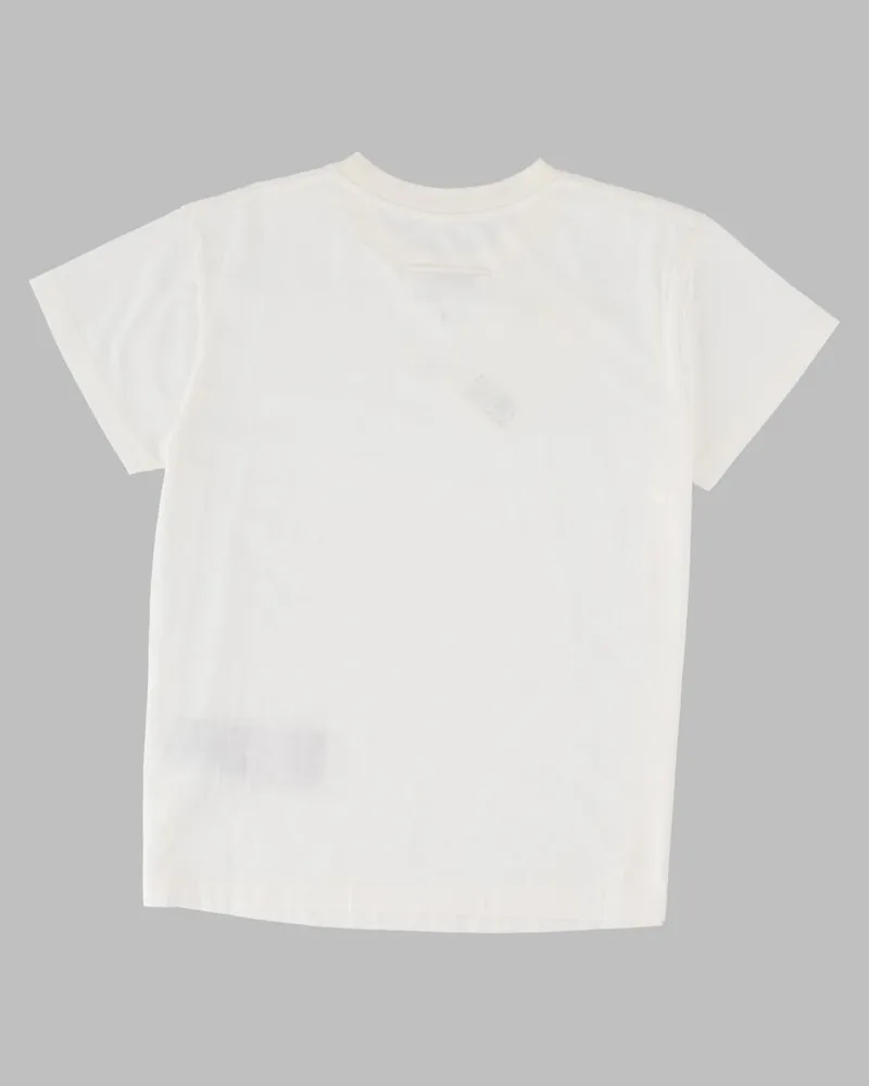 Maison Margiela Logo-Print Cotton T-Shirt — White White