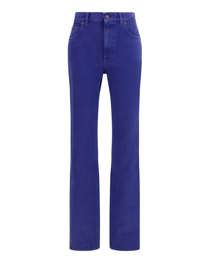 Chloé Cotton Denim Jeans — Blue Blue
