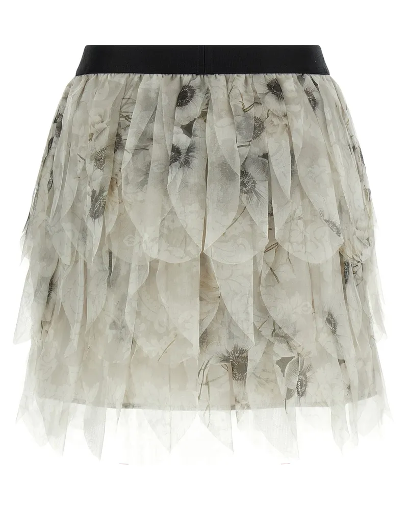 Max Mara Women's Gray Silk Long Skirt Gray