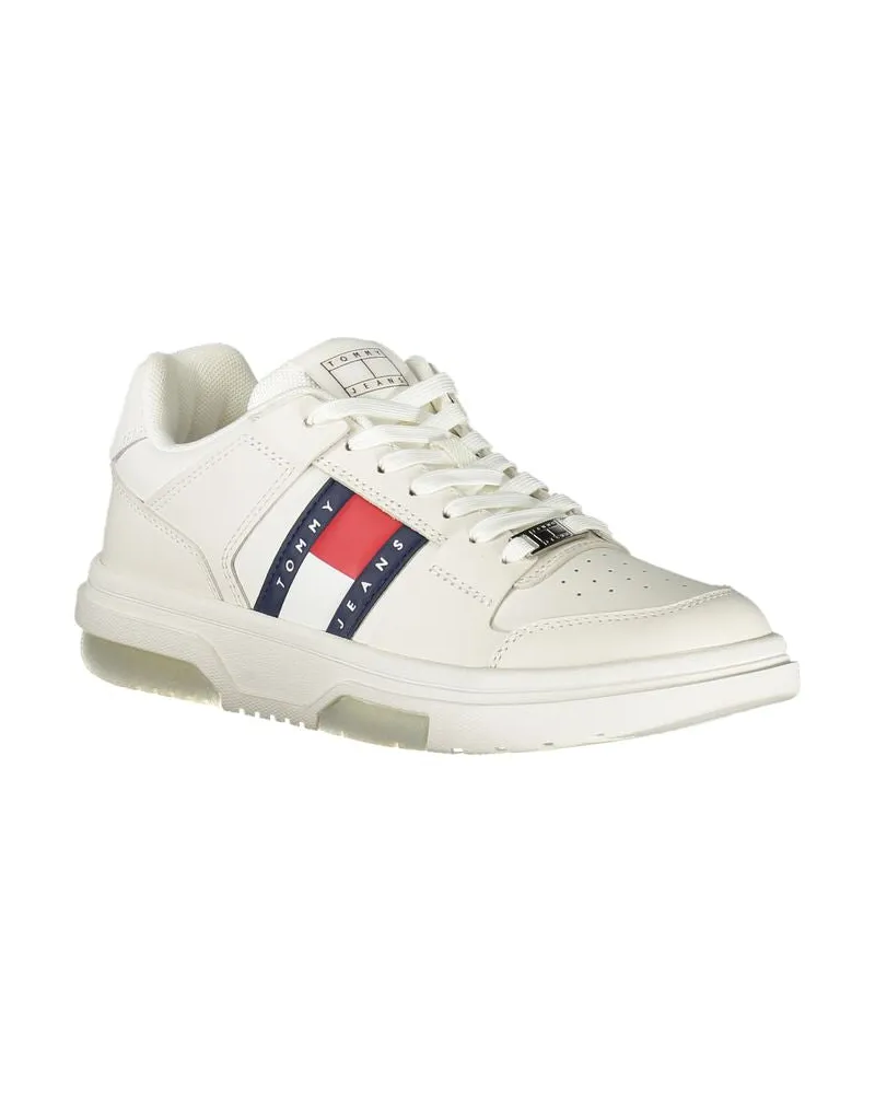 Tommy Hilfiger Logo-Striped Sneaker — White White