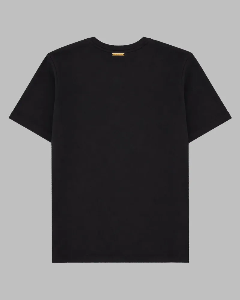Michael Kors Logo Rhinestone T-Shirt — Black Black