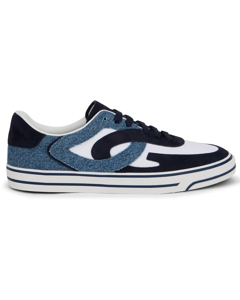 Dolce & Gabbana Men's Sneakers Dg Sailing Blue Cotton Trainers Blue