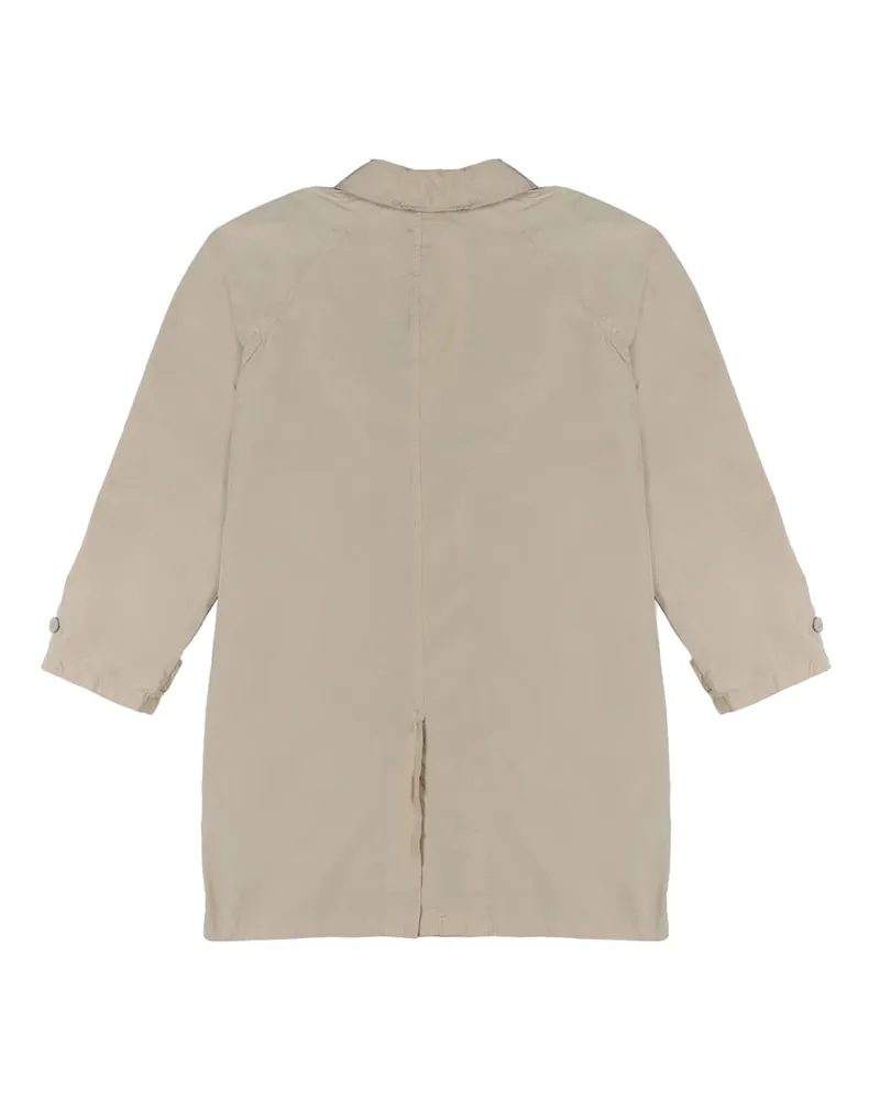 ASPESI Polyester Blend Trench Coat — Beige Beige