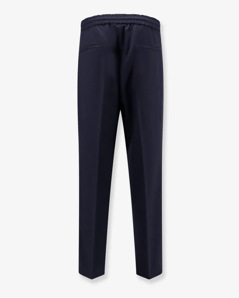Brunello Cucinelli Men's Trousers Virgin Wool Blue Blue