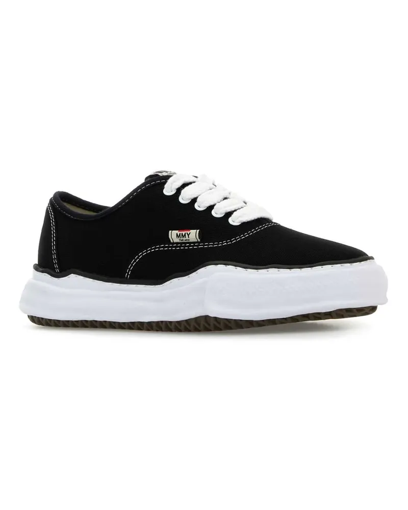 MIHARAYASUHIRO Unisex Black Canvas Sneakers Black