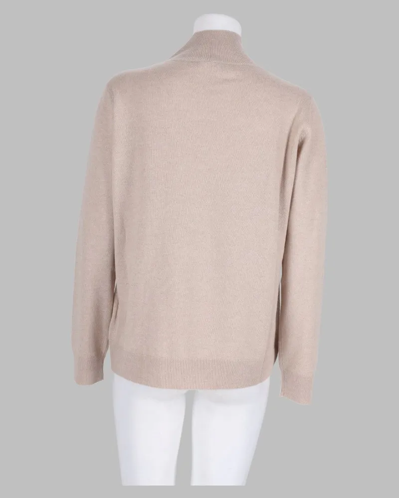 Fabiana Filippi Wool Silk Cashmere Sweater — Beige Beige