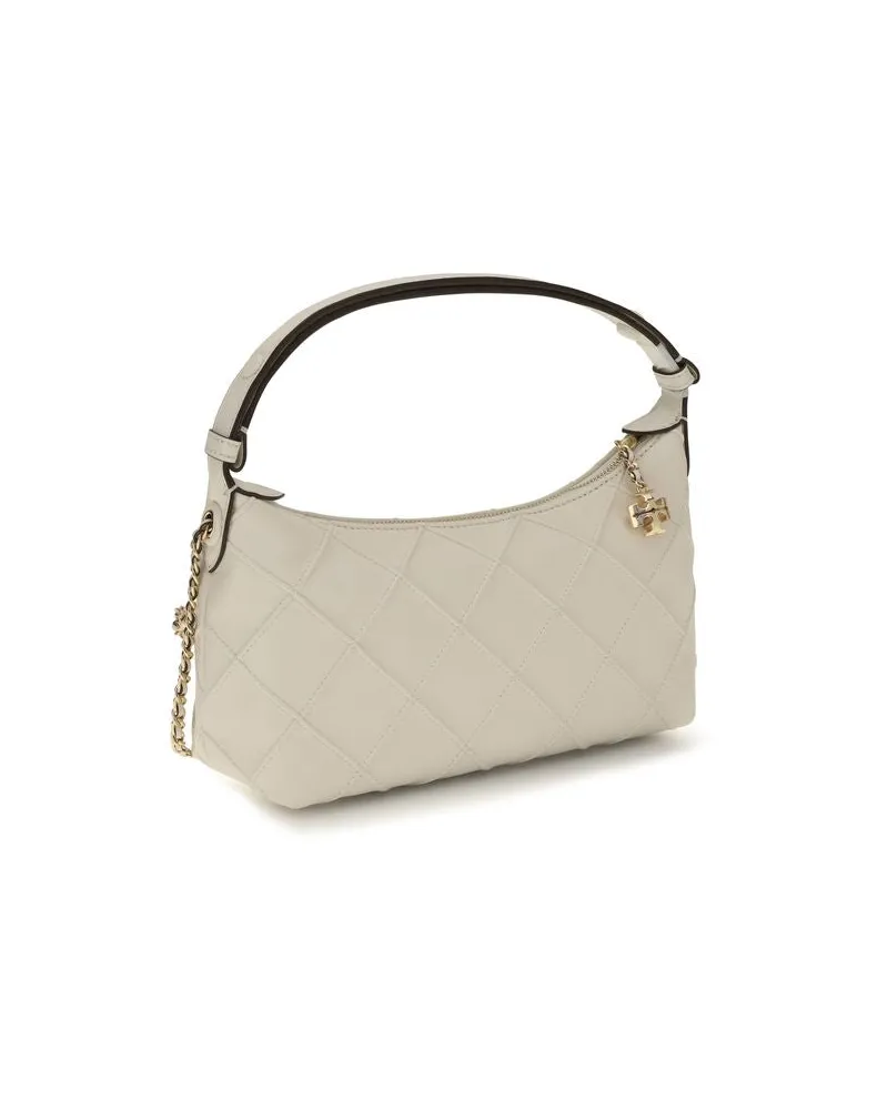 Tory Burch Fleming Calfskin Leather Shoulder Bag — Beige Beige