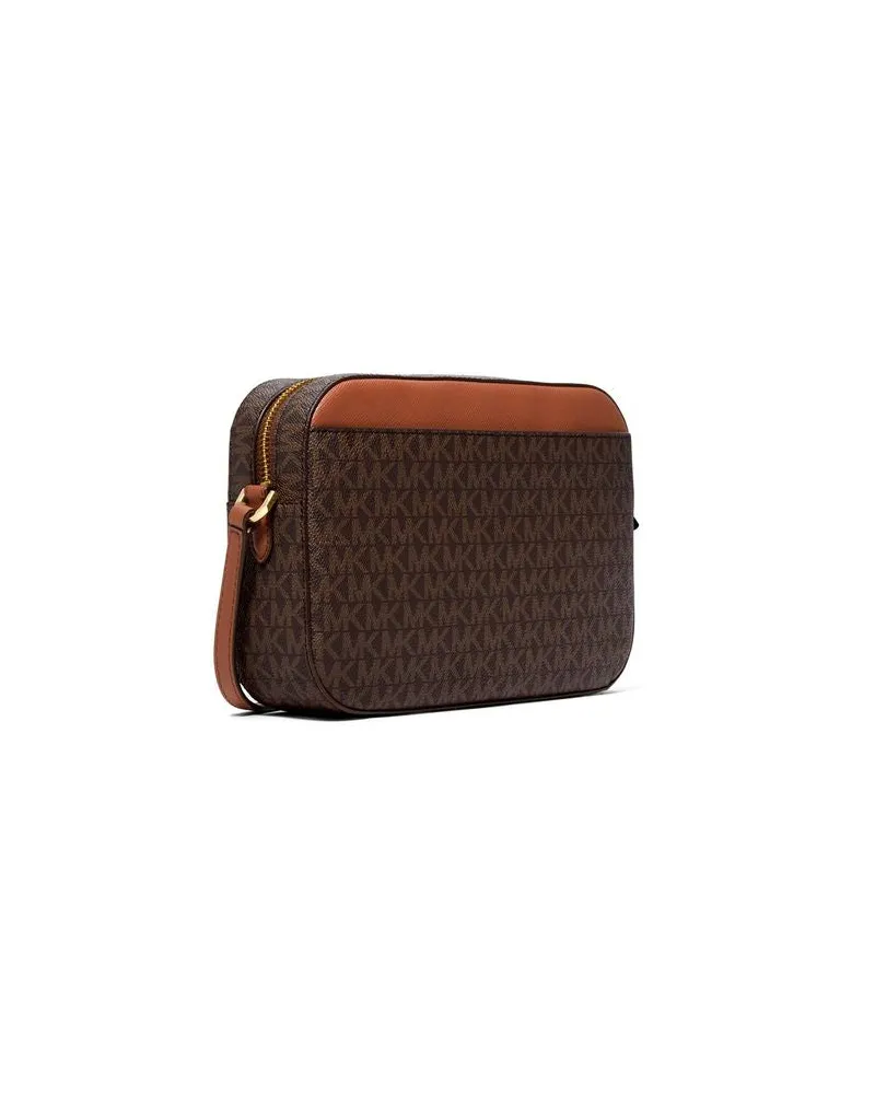 Michael Kors Women's Crossbody Bag Brown 89.coated Canvas Polyester Crossbody-bags Brown