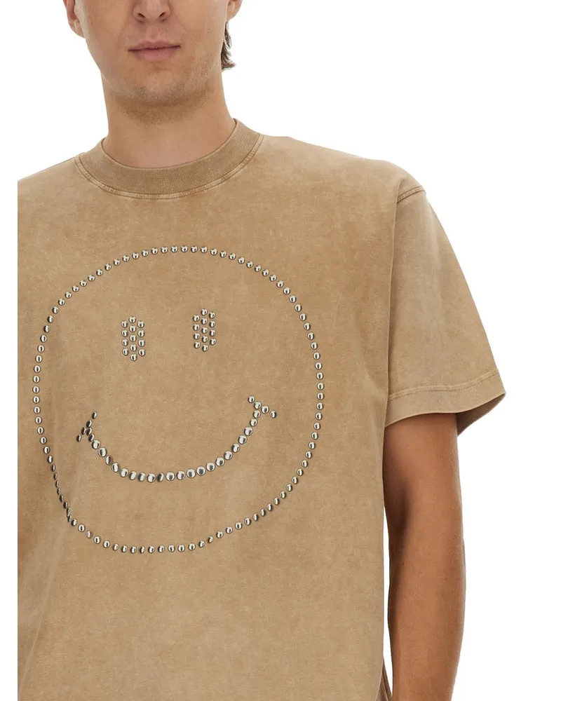 Moschino Heavy Cotton T-Shirt — Brown Brown