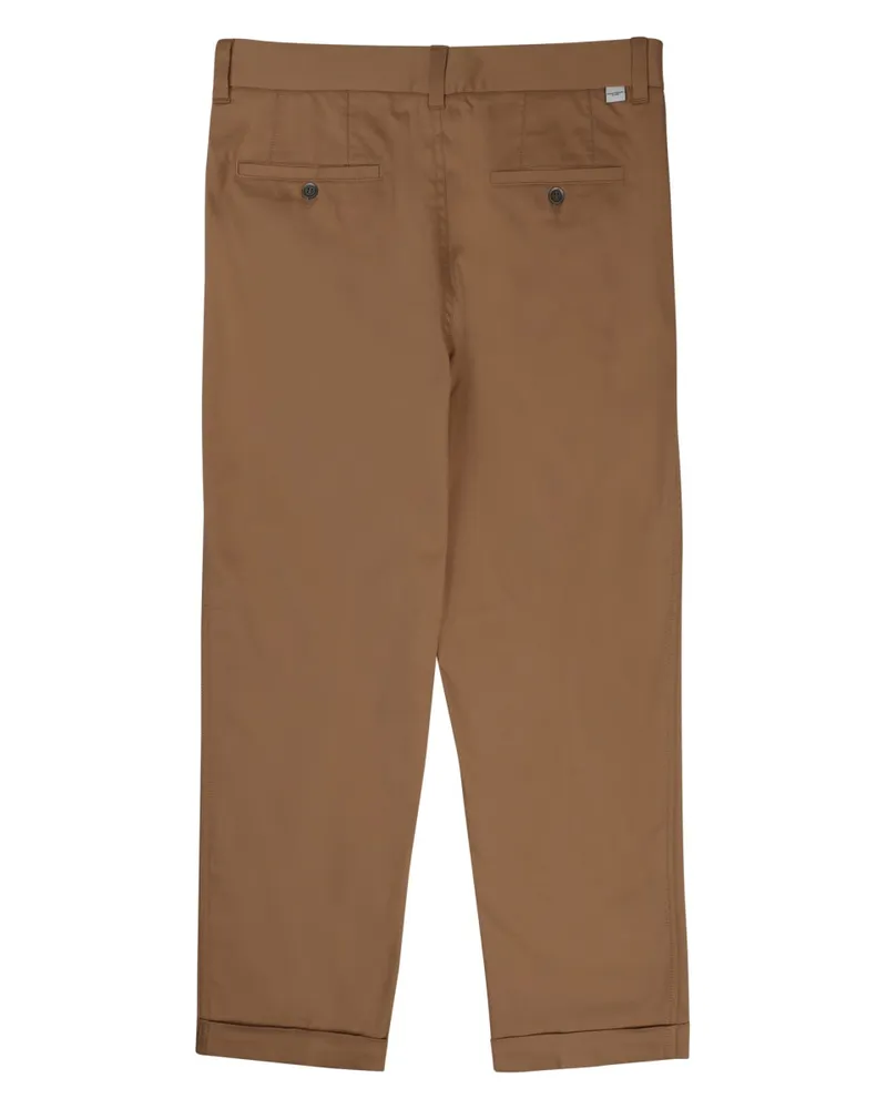 Paolo Pecora Milano Cotton-Blend Trousers — Beige Beige