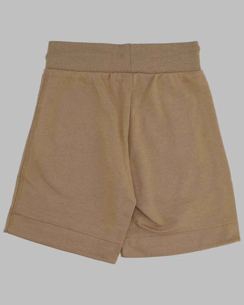 HUGO BOSS Cotton Blend Shorts — Beige Beige