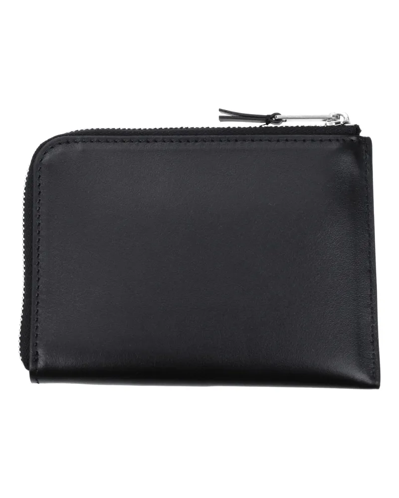 Palm Angels Men's Black Leather Cardholder Accessory Black