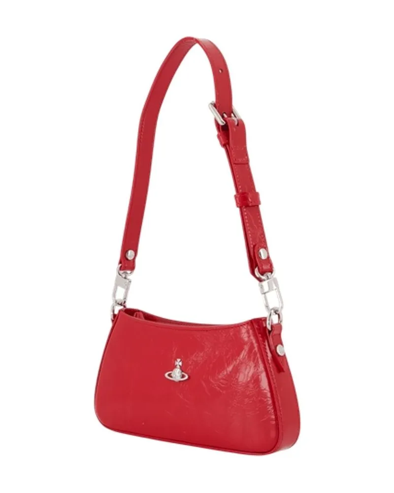 Vivienne Westwood Women's Tasha Shoulder Bag -  Leather Red Calfskin Shoulder-Hobo-Bags Red