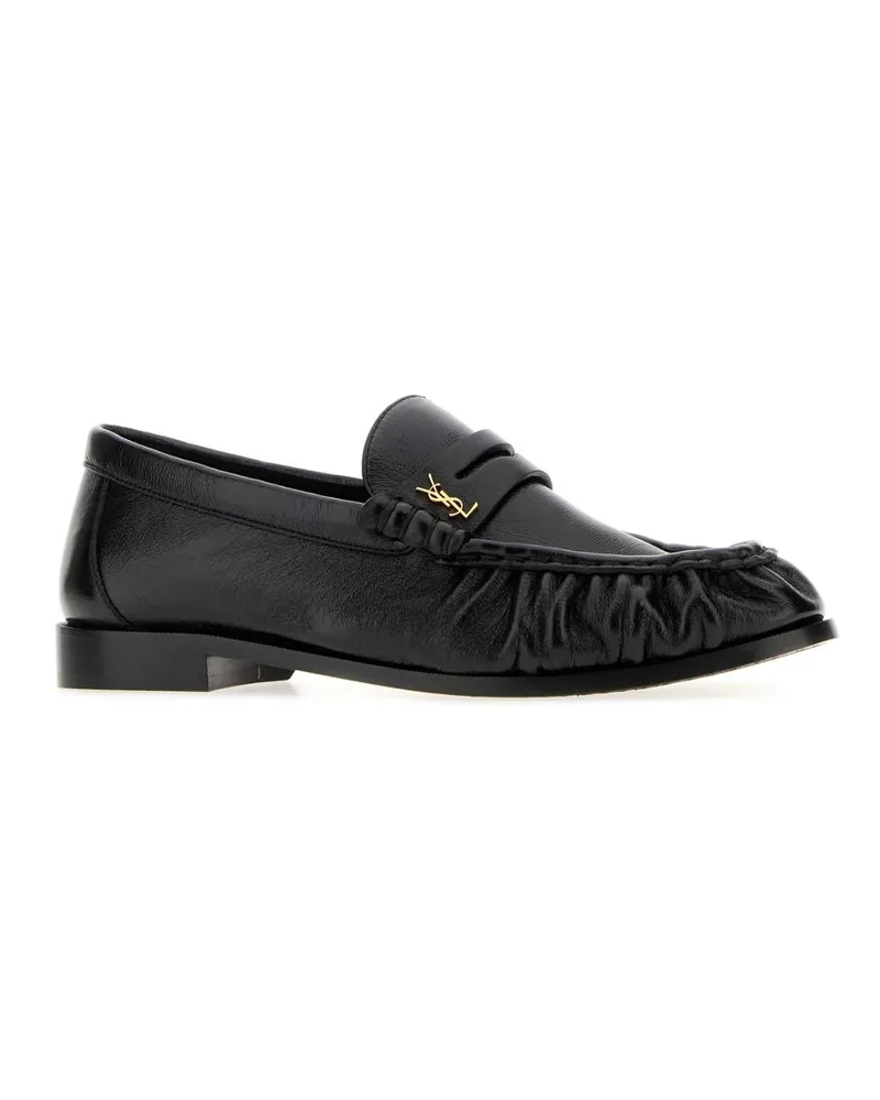 Saint Laurent Women's Le Loafer 15 Moc Nero Leather - Sole: Calf Mocassini / Loafers Black