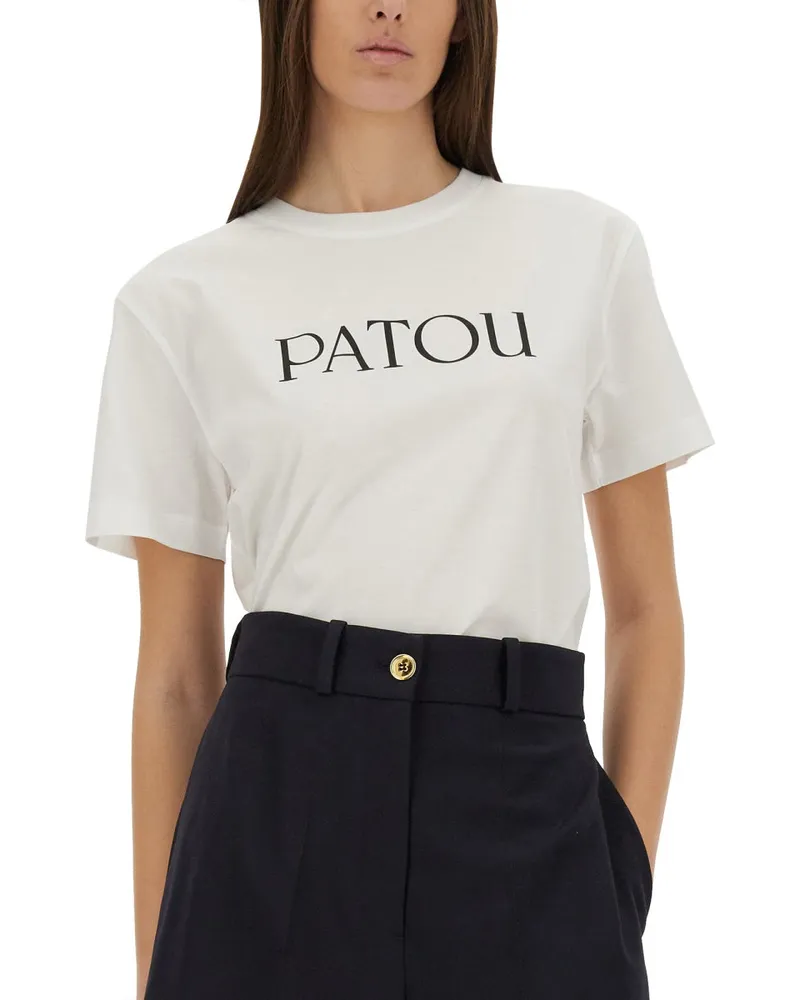 Patou Logo Print T-Shirt — White White