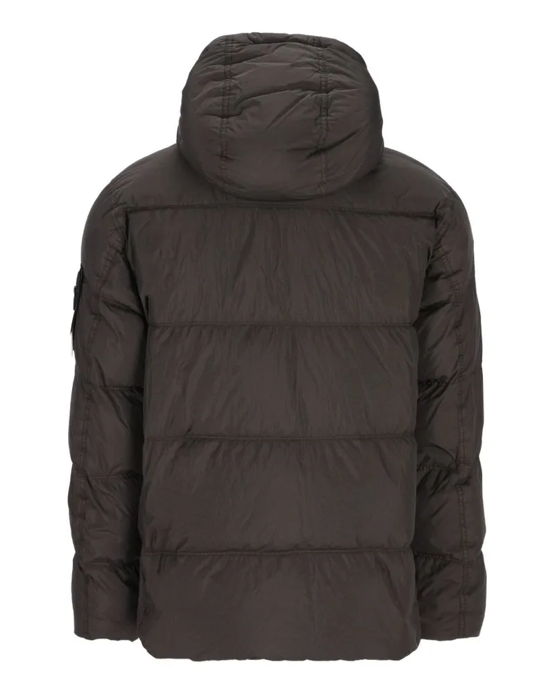 Stone Island Men's Down Jacket Mud Padded Brown