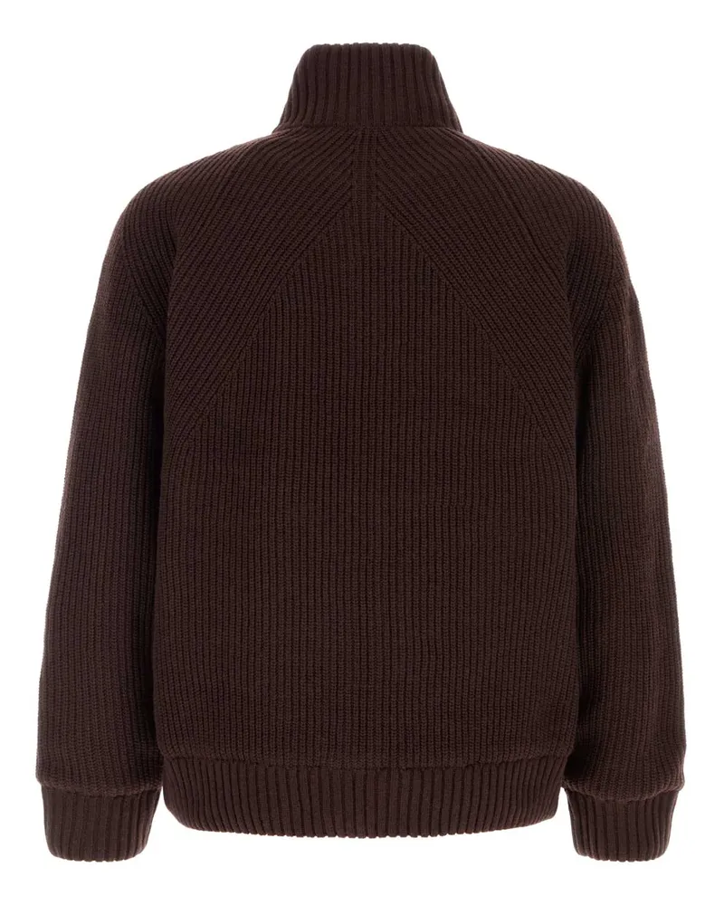 Carhartt WIP Ribbed Knit Jacket — Brown Brown