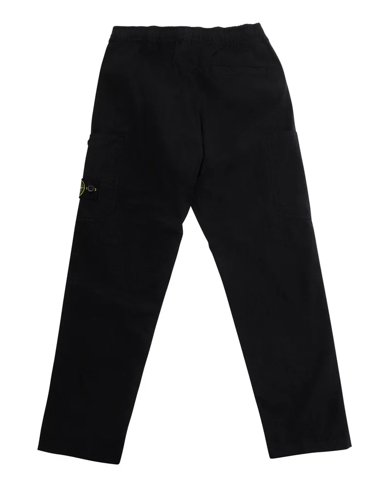 Stone Island Boys' Trousers Black Cotton Black