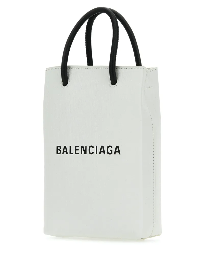Balenciaga 7577730ai2n 9000 Squared Calf Pa Cover Accessory White