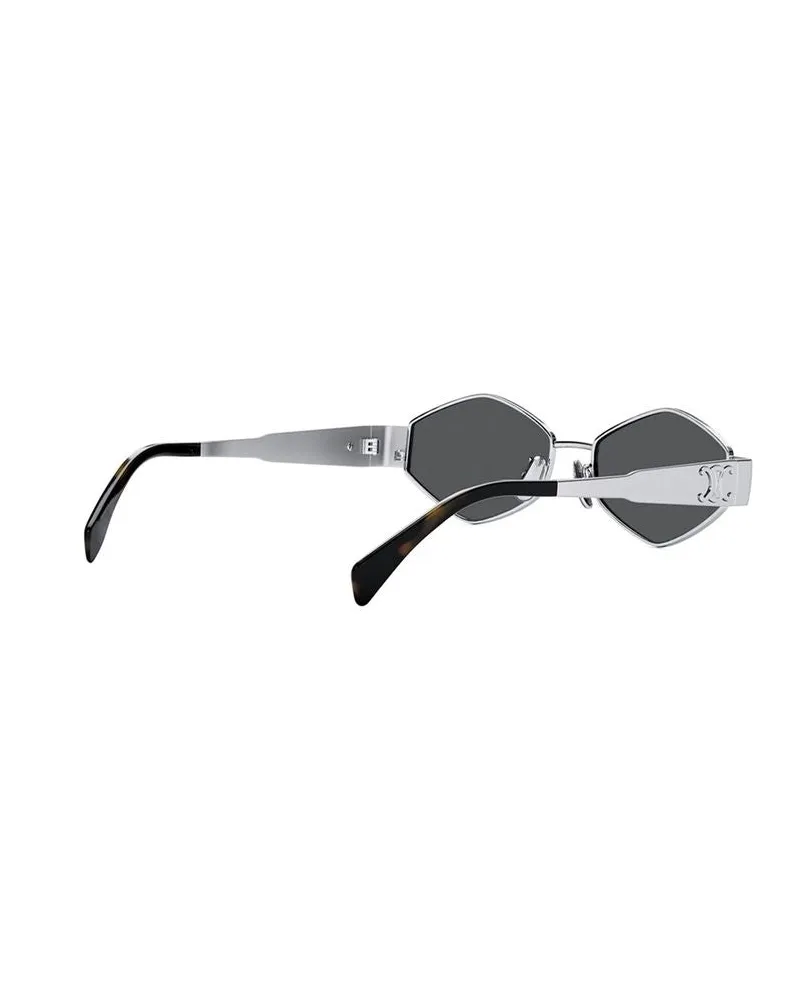 Celine Women's Sunglasses Metallic Metal Silver