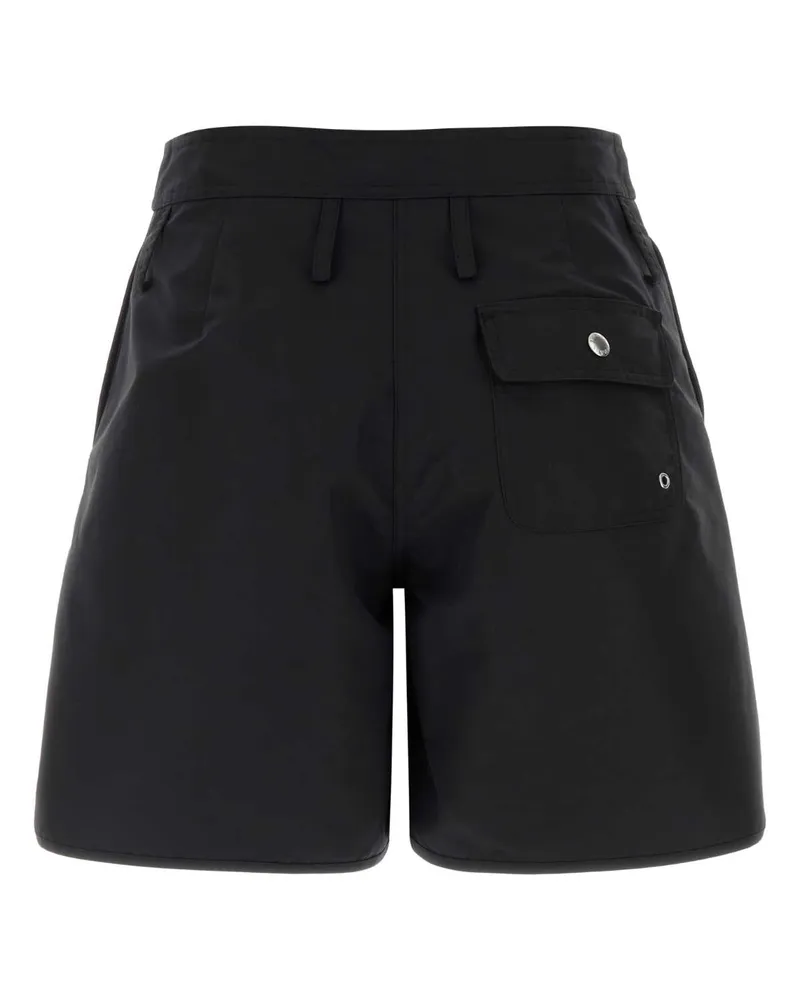 Prada Women's Black Nylon Shorts Nero Black
