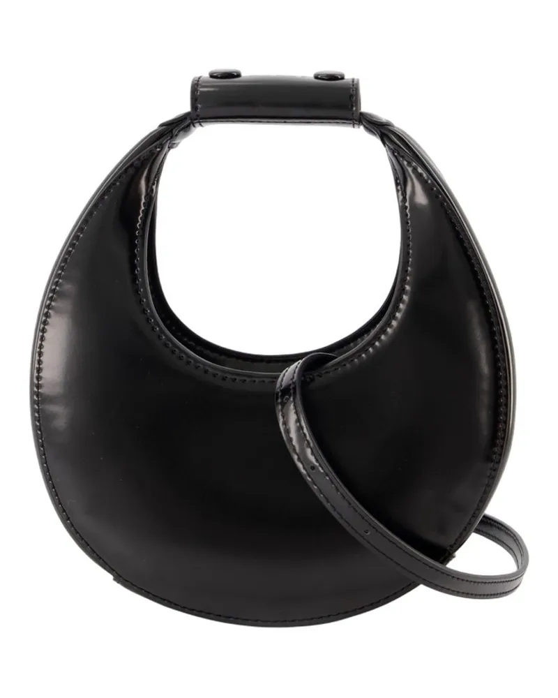 STAUD Women's Good Night Moon Purse -  Leather Black Calfskin Bags Handbags-Purses Black