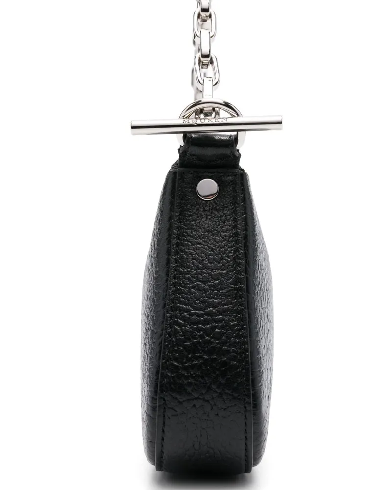 Alexander McQueen Leather Shoulder Bag — Black Black