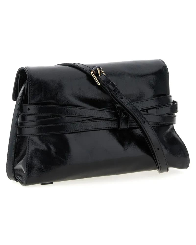 Moschino Tie Me Crossbody Bag — Black Black